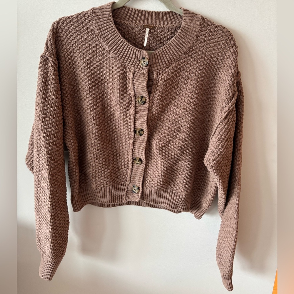 Free People Crop Cardigan Size L